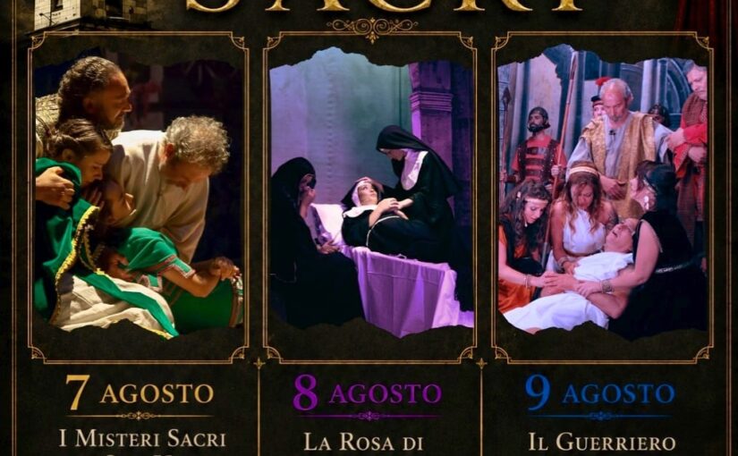 7/8/9 agosto 2026 – drammi sacri a Santa Croce del Sannio